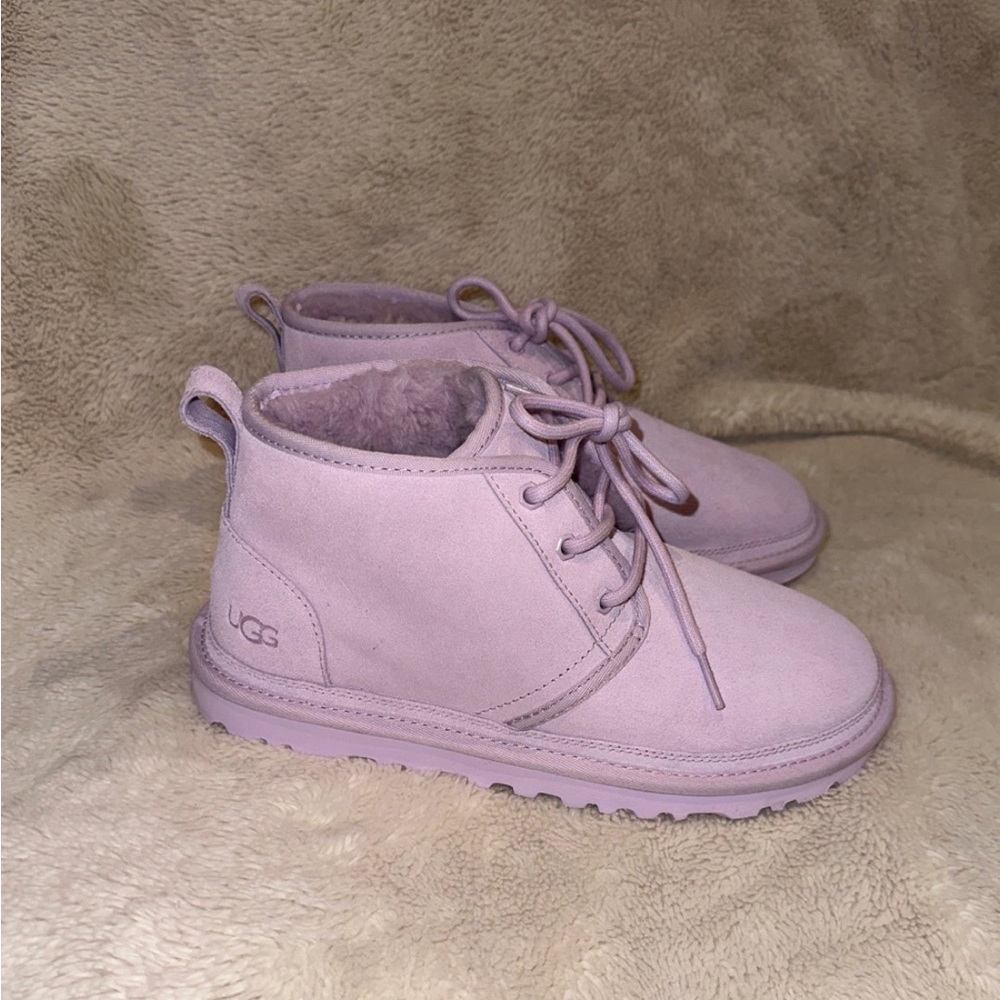 UGG neumel lace up bootie lilac purple